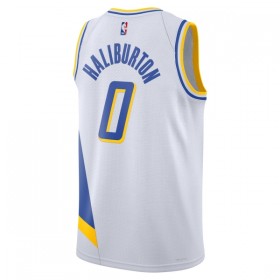 Indiana Pacers Tyrese Haliburton Nike 2025-26 City Edition Valkoinen Miesten Pelipaidat Swingman